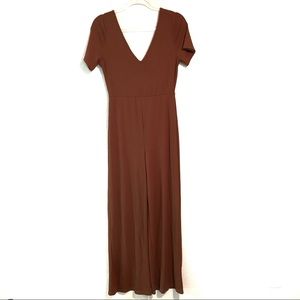 Urban Outfitters Brown Buttoned Back Jumpsuit M